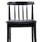 Flash Furniture Chester Solid Wood Black Dining Chair w/Curved Spindle Backrest and Black Vinyl Seat XU-DG-W0359-BLK-GG - alternate 6